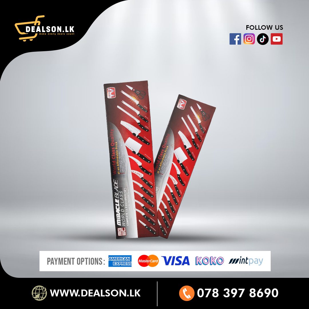 MIRACLE BLADE 13 PIECES KNIFE SET